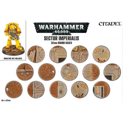 SECTOR IMPERIALIS: Rundbases (32 mm) (66-91)